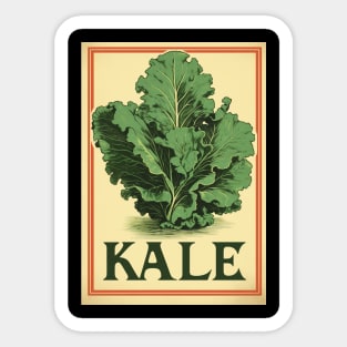 Kale Retro Style Sticker